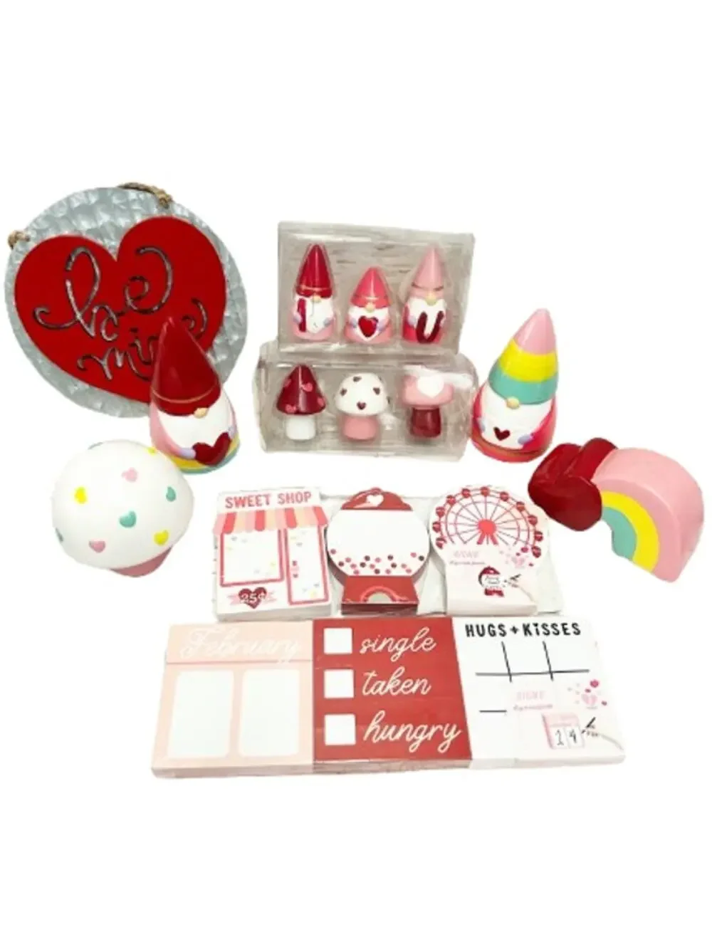TARGET Spritz Valentine's Day Decor Bundle Gnomes Mushrooms Hearts
